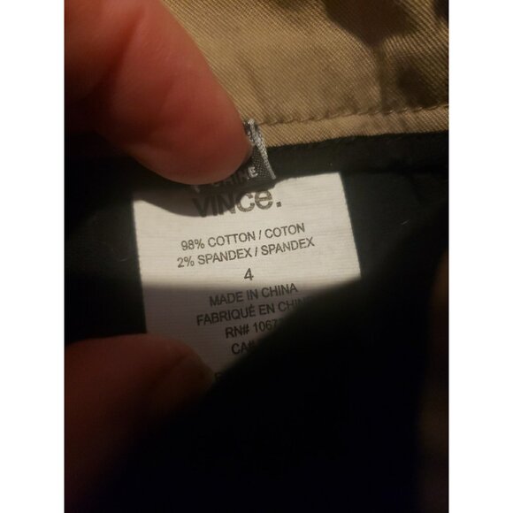 Vince Pants Women's Tuxedo Stripe Trousers Cotton Ankle Slim Sz 4 Stretch - Picture 8 of 9